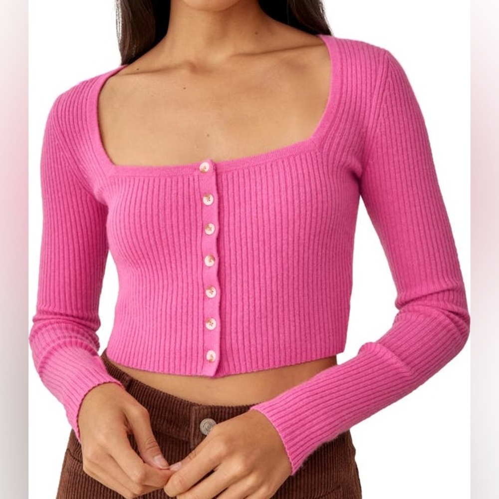 Reformation Cashmere Crop Cardigan